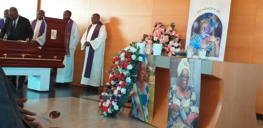 La dépouille mortelle de la sénatrice Joséphine Mountou-Bayonne au funerarium de Villetaneuse le 14 novembre@AAFC
